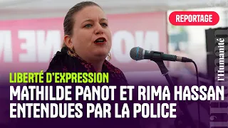 Rassemblement pour Rima Hassan et Mathilde Panot, entendues pour « apologie du terrorisme »