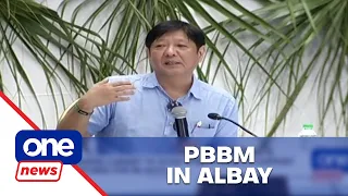 PBBM visits Mayon evacuees