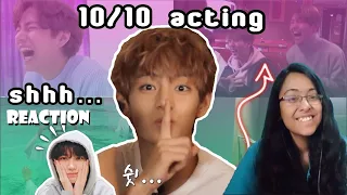Taehyung being a prankster and having fun ft. TXT | REACTION