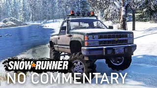 Snow Recovery In Alaska | SnowRunner Raw Gameplay (Bonus - No Commentary)