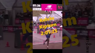 2nd Fastest Time in Marathon History - London 2023 - Kelvin Kiptum #shorts #marathon