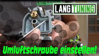 Umluftschraube einstellen LangTuning