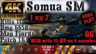 World of Tanks Somua SM Replay - 11 Kills 6.6K DMG(Patch 1.6.0)