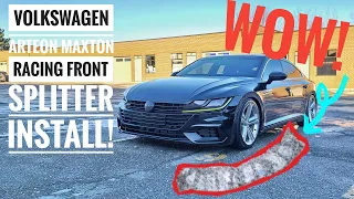 2019 Volkswagen Arteon Maxton Race Splitter How to  Install!