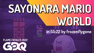 Sayonara Mario World  by frozenflygone in 55:22 - Flame Fatales 2022