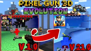 Pixel Gun 3D Evolution [v.1.0-v.21.0] | The history of PG3D {2013-2021}