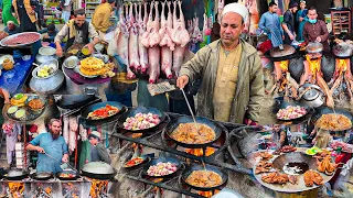 Breakfast in Afghanistan | Traditional morning street food | Liver fry