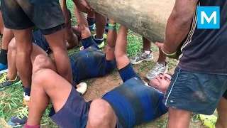 Just Hard Work - Fijian Rugby Players Training | Muscle Madness