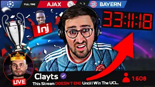 Streaming Football Manager until I win the Champions League