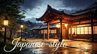 Japanese-style | The sound of rain calms me | healing ambient music