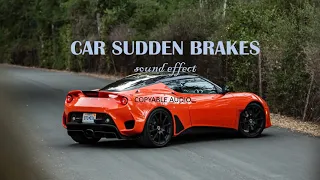 Car Sudden Breaking | Sound effect | MP4 | Copyable