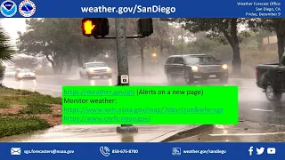 Cold winter storm to bring heavy rain, high winds and snow - NWS San Diego