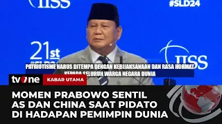 Menhan Prabowo Ingatkan AS dan China Bijaksana dalam Persaingan Global | Kabar Utama tvOne