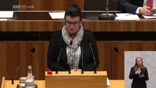 34Nationalratssitzung, Teil 3 Elisabeth Pfurtscheller ÖVP 2015 02 25 0900 tl 06 Politik LIVE Eli