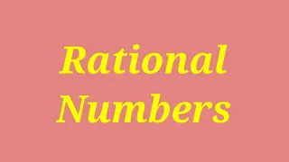 Rational numbers definition with example in english || class 7 class 8 ||