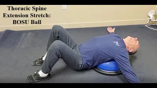 BOSU Ball Thoracic Spine Extension Stretch