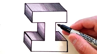 How to Draw the Letter I in 3D