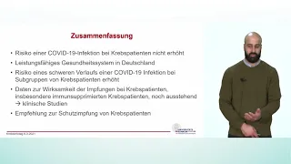 COVID und Krebs - Wie wirkt sich das aus? Dr. Khalid Shoumariyeh, Klinik für Innere Medizin I