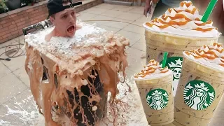 Diving Into A SUPER GIANT ICED COFFEE!