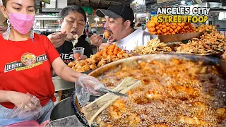 Filipino Street Food | Tres Kwatro, GIANT Beef Soup - Food Heaven in Angeles City PAMPANGA (HD)