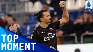 Zlatan's First Goal on his Return to Milan! | Cagliari 0-2 Milan | Top Moment | Serie A TIM