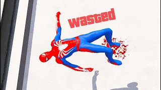 Spiderman vs Thanos GTA 5 Epic Wasted Jumps ep.98 (Euphoria Physics, Fails, Funny Moments)