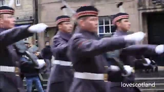 Remembrance ceremony in Edinburgh, Scotland, 11/11/2018