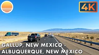 🇺🇸[4K60] Gallup, New Mexico to Albuquerque, New Mexico! 🚘 Drive with me!