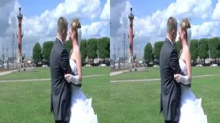 Свадебный клип в 3D стерео