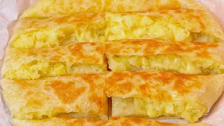 노오븐! 슈퍼바삭한 감자치즈빵 만들기, 후라이팬으로 빵 만들기 :: Potato Cheese Bread