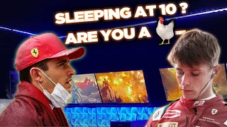 ''Sleeping at 10 honestly, are you a chicken or what''