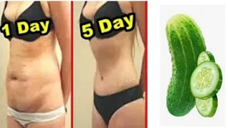 How I Lose Belly Fat In 7 Days With Cucumber | No Strick Diet No Workout