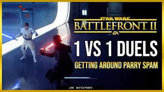 Battlefront 2 Lightsaber Duels | How To Beat PARRY Spammers | Battlefront 2 Gameplay