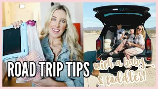 TIPS FOR ROAD TRIPS WITH A BABY & TODDLER! TRAVEL MOM HACKS | OLIVIA ZAPO