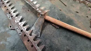 Combine harvester's cutting blade repairing learn in 10 minutes II कटिंग ब्लेड की मरम्मत