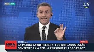 Luis Majul: La patria ya no peligra, los jubilados están contentos y a CFK la persigue el lobo feroz