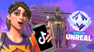 Je teste LES MEILLEURS LIFES HACK TIKTOK pour PASSER UNREAL SUR FORTNITE !