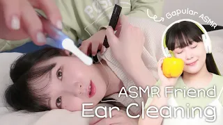 Ear cleaning done by a friend of ASMR youtuber  @gapular  💚 | ASMR Korean