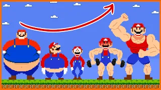 Evolution of Fat Mario Characters Growing Up | From Fat to Muscle | Game Animation