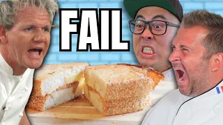 Pro Chef Reacts to Gordon Ramsey’s so called GRILLED CHEESE