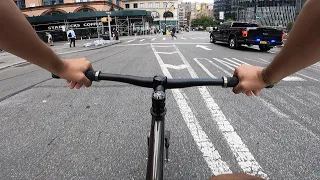 NYC ASMR ON A TRACK BIKE | Brooklyn machine works.