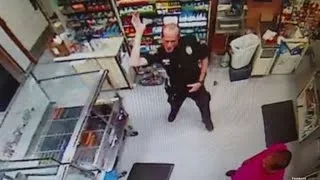 Police Officer Caught Doing 'Whip Nae Nae' Dance on Store Surveillance