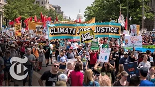 Big Climate Protests Against President Donald Trump | The New York Times