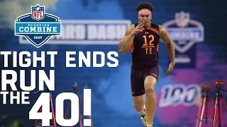 Tight Ends Run the 40-Yard Dash | 2019 NFL Scouting Combine Highlights