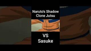 #naruto #sasuke #shadowclone #leafvillage #ep3 #shorts Naruto's Shadow Clone Jutsu VS Sasuke