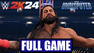 WWE 2K24 MyRise: Undisputed PS5 Gameplay Full Story Longplay (No Commentary)