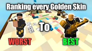 Ranking every Golden Skin from WORST to BEST in TDS (ROBLOX)