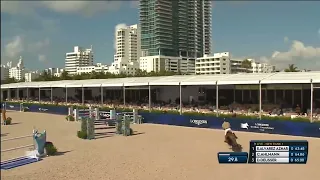 Miss Blue and Yuri Mansur - first place - 1.50m Miami Beach LGCT