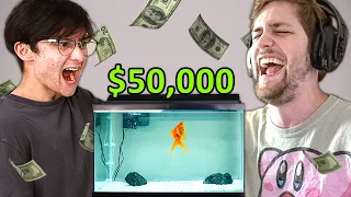 Sodapoppin reacts to "Giving My Goldfish $50,000 to Trade Stocks"