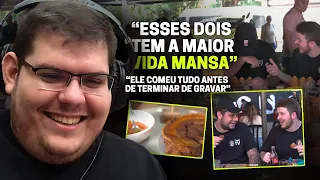 CASIMIRO REAGE: PIG E MACIEL EXPERIMENTAM COMIDA DI BUTECO | Cortes do Casimito